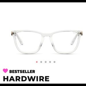 BNWT Quay Clear Glasses with blue light lenses.
